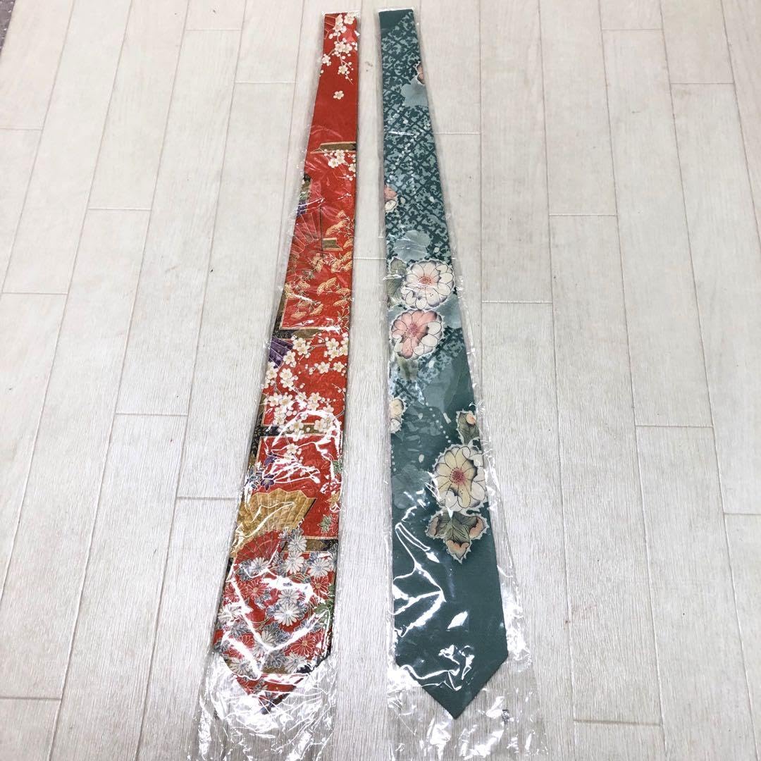 新品未使用 Toshi Izawa ネクタイ 2本セット 和柄 新品未使用 Toshi Izawa ネクタイ 2本セット 和柄